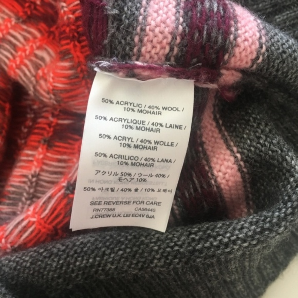 SOLD J. Crew Abstract Fair Isle Sweater - Picture 5 of 7